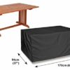 Bosmere Protector 6000 | Rectangular Table Cover | L 170cm W 94cm H 71cm | 100% Waterproof, UV Protected, Heavy Duty 600D | 6 Year Guarantee | D5