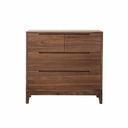 MJWDP Four-bucket Cabinet Walnut Side Cabinet Hotel Bedroom Bedside Drawer Locker