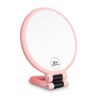 FUHUIM 1x 15x Magnifying Handheld Mirror, Double Sided Pedestal Magnification and True Image Makeup Mirror, Compact Size and Portable Vanity Cosm