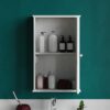Bath Vida Priano Bathroom Cabinet Single Mirrored Door Wall Mounted, White