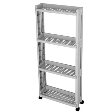 UXZDX Kitchen Shelf Organizer Wheels Trolley Bathroom Gap Storage Rack Sundries Storage Rack Pulley Living Room (Color : A, Size : 1pcs)