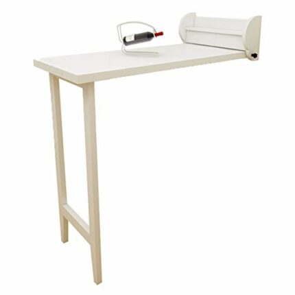 MFLASMF Folding Table Wall Mounted Table, Drop-Leaf Floating Kitchen Dining Table Desk Wall Hanging Side Table, for Small Spaces Home Workstation
