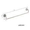 HIGOH Towel Racks, Towel Rail for Bathroom,Punch-Free Bathroom Marble Hand Towel Holder,Nordic Minimalist Single-Bar Bathroom Light Styleen Towel