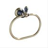 HIGOH Towel Racks, Bath Towel Holder,Bathroom Hand Towel,Oval Towels,Chrome Metal Towel Bars Holder,Towel Hangers Storage Wall Mounted Bathroom A