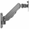 Manhattan TV & Monitor Mount, Wall, Spring Arm, 1 screen, Screen Sizes: 17-32", Black, VESA 75x75 to 100x100mm, Max 8kg, Height Adjustable Swivel