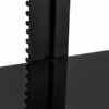 Mount-It! Floating Wall Mounted AV Entertainment Shelf for DVD Players, Cable Boxes, Audio, Gaming Systems, 3 Black Tempered Glass Height Adjusta