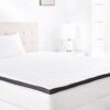 Amazon Basics Comfort Memory-Foam-Topper, Double, 7 cm, White