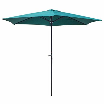 AB Tools-Green Blade Garden Umberella Parasol Shade Shelter Steel Shaft BBQ Patio Party GAR65