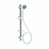 Croydex AM169341 Essentials Three Function Shower Set includes Handset/ Hose/ Riser Rail, Chrome , 69.4 x 16.2 x 5.8 cm
