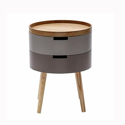 N/A Bedroom Small Simple Bedside Table Nordic Children’s Room Locker, Round Bedside Table