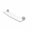 Allied Brass R-33/18-BBR R 33 Regal Collection Inch Glass Shelf, 18 Inch, Brushed Bronze