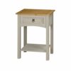 Corona Grey Wax 2 Drawer Console Table, Mexican Pine & Corona Console Table Pine Grey Wax 1 Drawer Solid Wood Side Table
