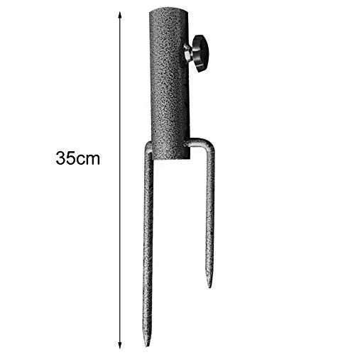 Happymore Umbrella Ground Spike Parasol Stand Holder, Metal Outdoor Stand Beach Insert Plug, Umbrella Base for Park Patio Garden