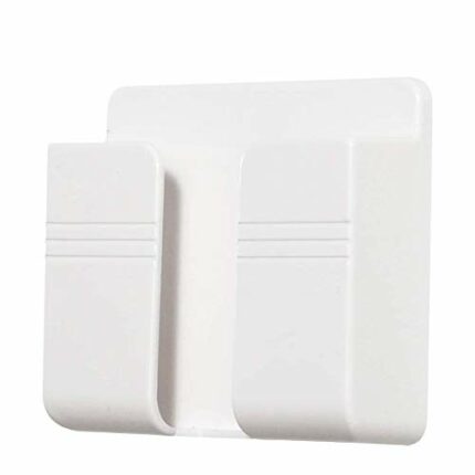 Phone Holder Wall Mounted BracketCradle Control Storage Box for Bedroom Kitchen Bathroom Office