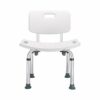 Bath Stools,Shower Stool Bathroom Seat Bath Chair Aluminum with Backrest Adjustable Height Non-Slip Elderly Disabled