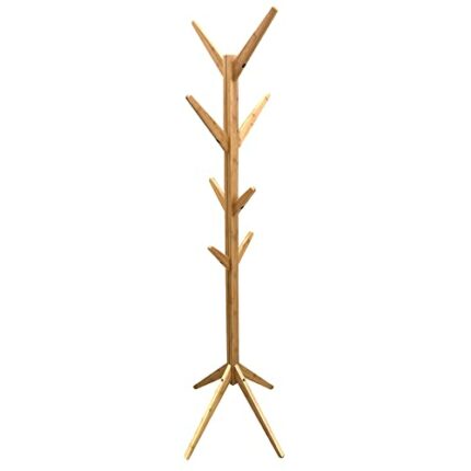 HOME DECO FACTORY HD6189 Natural Wood Tree 178 cm Furniture Clothes Rack Vegetable Bamboo
