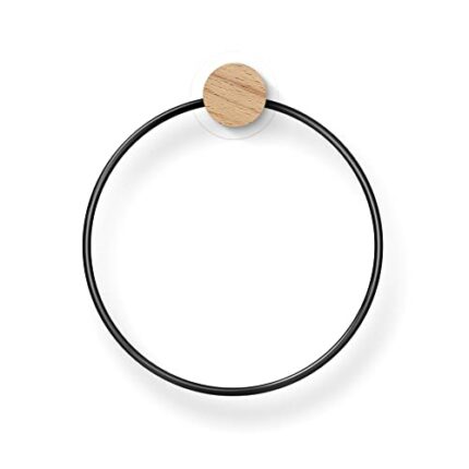 Y G M YIGEMAO Stainless Steel Bath Towel Holder Hand Towel Ring Hanging Towel Hanger Bathroom Accessories Contemporary Hotel Square Style Wall Mo