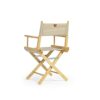 Telami – Director’s Chair – Collection Recycled – Foldable and Light - Oat Colour – Natural Frame - Made in Italy – Outdoor Furniture, Garden Cha