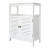 DSHGDJF 100-page Two-door Cabinet Bathroom Dining Room Porch MDF 60x30x80CM White