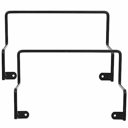 Mattress Stopper Bar Mattress Retainer Bar 2pcs Metal Mattress Slide Stopper Mattress Non Brackets Baffle Bed Frame Guard Rail Stops Mattress fro