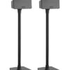 Sanus Wireless Sonos Speaker Stand for Sonos One, Play:1, Play:3 - Audio-Enhancing Design with Built-in Cable Management - Pair (Black) - WSS22-B