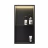 Bernkot Stainless Steel Shower Niche 24" X 12" Matte Black Double Shelves with Led Light No Tile Needed Recessed Shower Shelf for Bathroom