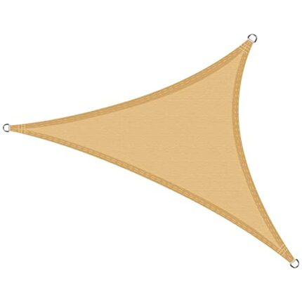 HAIKUS Waterproof Sun Shade Sail 2x2x2, Triangle Garden sail 2m,98% UV Block 420D PES Triangular Shade Sail 2x2 For Outdoor Patio Canopy with Fre