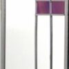 Decorative Stained Glass Mirror in a Mackintosh Rose and Lattice Design in Purple Passion colour. Celtic Glass Designs presents Winged Heart’s st