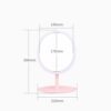 QUANJJ Makeup with Light Fill Light Dormitory Desktop Desktop Dressing Female Folding Net Red Portable Small