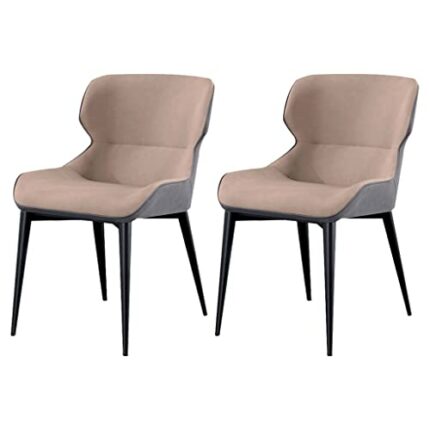 Kitchen Dining Room Furniture Chairs Kitchen Dining Chairs Set Of 2,Water Proof Leather Side Chairs with Carbon Steel Frame,Kitchen Living Room L