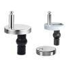 2 Pack Quick Release Toilet Seat Fittings, Seat Top Hinges, Soft Close Toilet Seat Fixing Kitfor WC Toilet Blind Holes