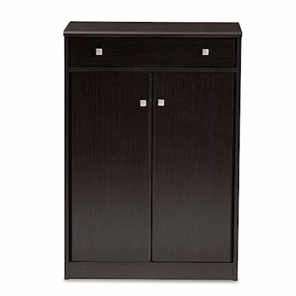 JYDQM Household Goods Multi-layer Shoe Cabinet Finished Wooden 2-door Shoe Cabinet with Drawer Shoe Storage Cabinet