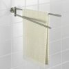 Wenko Bosio 19618100 Towel Rail with 2 Arms Stainless Steel