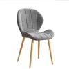 Dining Chairs Velvet Seat and Backrest with Sturdy Metal Legs for Kitchen Dining Room Lounge (Color : Style 6, Size : Black chair legs)