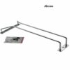 Abcsea 1 Row Wine Glass Rack, 30cm Stainless Steel Chrome Finish Wine Glass Holder for Bar or Kitchen