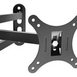 TV Wall Mount Bracket Tilt Swivel for Most 10-26 Inch LED LCD Plasma Screen Monitor, VESA 100x100mm, with Full Motion Articulating 15" Extension