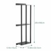 Towel Racks for Bathroom, Wall Mounted Towel Holder, 2 Tier Towel Rack with Shelf, Heavy Duty Bath Towel Holder, Black, 26 x 5.9 x 8.9 Inches
