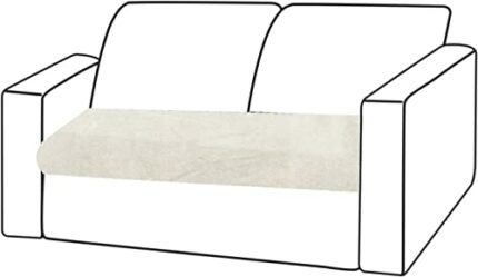 NiCoLa 2 Seater Sofa Cushion Covers, Stretch Cushion Covers for Sofas, Sofa Protective Cushions Covers, Sofa Seat Cushion Covers