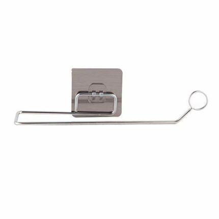 SMLJLQ Stainless Steel Towel Rack Over Door Cupboard Hanger Towel Holder Kitchen Bathroom Towel Organizer Rack Rail Towels Bar
