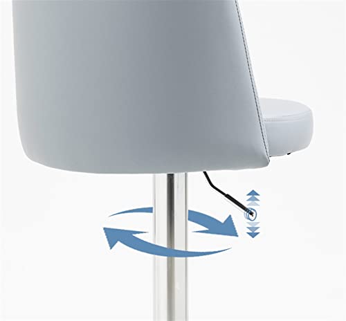 ADEADE Modern Swivel BarStools Bar Stools Set of 2 with Backs PU Leather Bar Chairs Adjustable Counter Height Stools 360° Stool Coffee for Restau