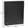 Acrimet Key Cabinet Organizer 24 Positions with Lock (Wall Mount) (24 Smoke Tags Included) (Black Cabinet)
