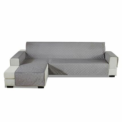 PETCUTE Sofa cover L shape quilted corner sofa cover sectional sofa protector with Chaise left hand Waterproof sofa covers 200x270cm