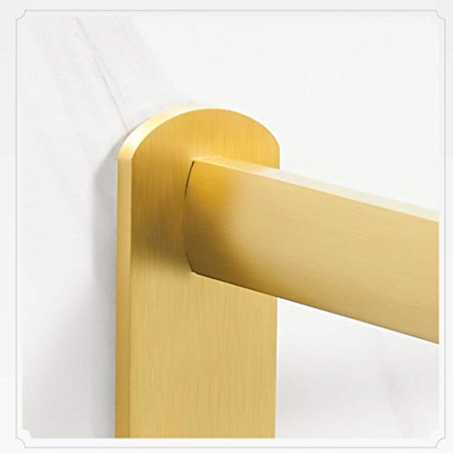 TJLSS Shelf Metal Kitchen Shelf Bathroom Storage Shelf Shower Electroplated Bathroom Brass Single layer Storage Rack