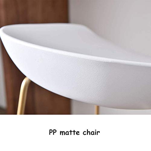 SDFGH Bar Stool Chairs High Chair Simple Wrought Iron Bar Chair Gold Stool Dining Chair Nordic Pub Accessories Leisure