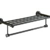 HIGOH Towel Racks,Bathroom Towel Rack Wall Mounted Towel Holder,Bath Hardware Brass Oil Brushed Towel Rack,Bath Shelf,Towel Holder,Bathroom Acces