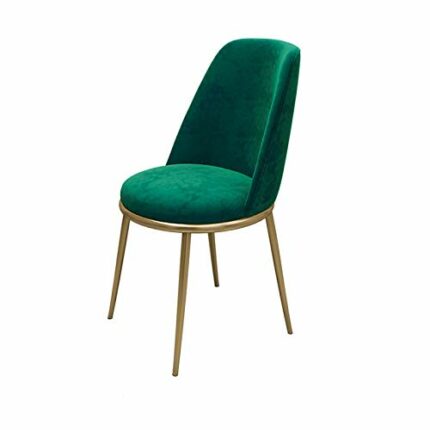 dining chair Kitchen Dining Room Furniture Chairs Simple Design Velvet Dining Chair With Backrest Sturdy Metal Legs For Office Lounge Dining Kitc