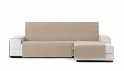 Eysa Rabat practica chaise longue cover 240cm, color 01/camel, right-frontal view