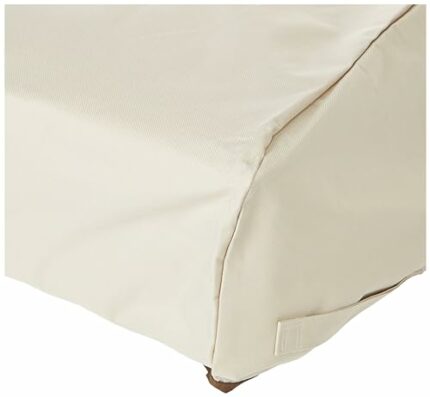 Amazon Basics 2-Seater Deep Lounge Sofa Cover, Beige + Tan
