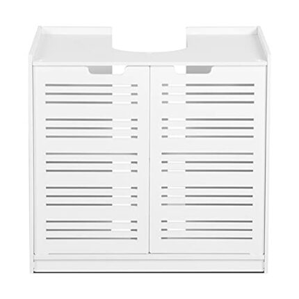 Yosoo Health Gear Under Basin Cabinet, Bathroom Sink Cabinet Floor Standing Storage Cupboard Unit 60 x 30 x 60cm