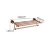 HIGOH Towel Racks, Bathroom Towel Rack Wall Mounted Towel Holder,Towel Rack,Bathroom Rack,Perforated Antique Bath Towel Holder,European Hanging T